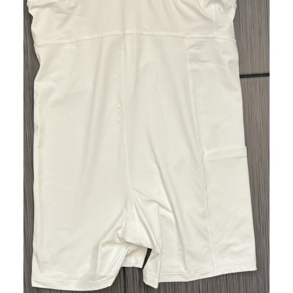 Calia Womens Energize Exercise Dress White Sleeveless Solid WAX15035 Medium - Picture 5 of 6